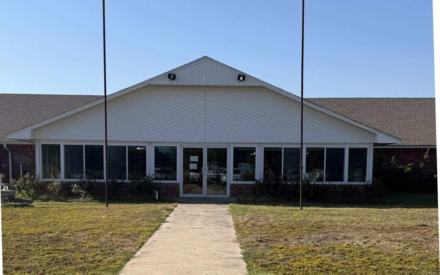 The entrance to Heritage Village in Holdenville, Oklahoma